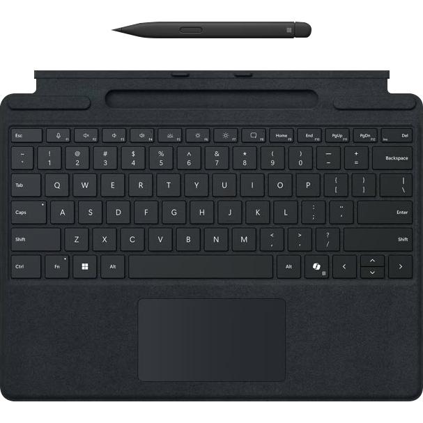 Microsoft | Surface Pro Signature Keyboard with Slim Pen2 English Commercial - Black | 8X8-00141 TRANSITION TO EP2-43230
