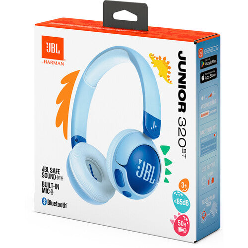 JBL | Junior 320BT Wireless On-Ear Bluetooth - Blue | JBLJR320BTBLUAM