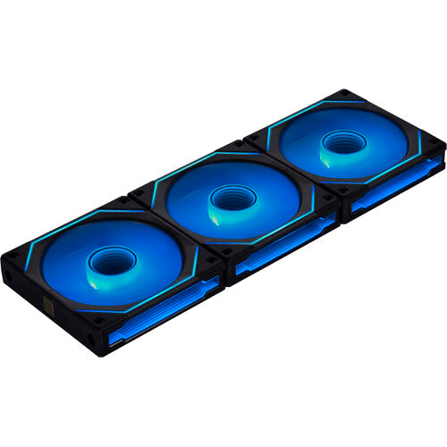 Lian-Li | Fan SL-INFINITY Case Fan 3 Pack with Controller - Black | UF-SLIN120-3B