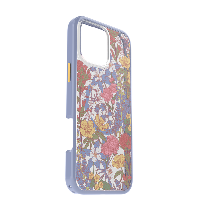 OtterBox | Symmetry w/ MagSafe Series Case iPhone 16 Pro Max - Purple Wildflowers | 77-96420