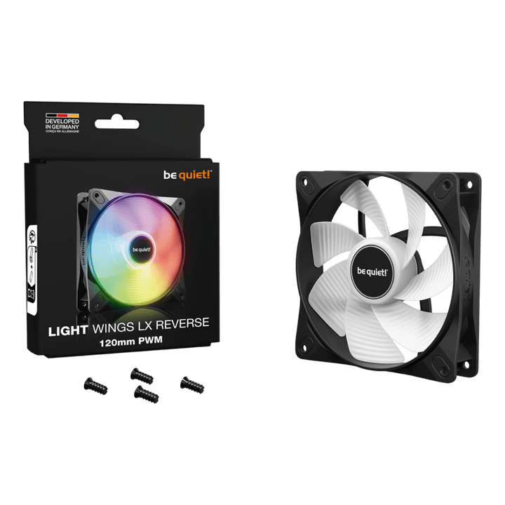 be quiet! | Fan BL132 Light Wings LX 120mm PWM Reverse Black Retail | BL132