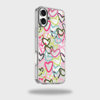 Caseco | Clear Design Case with MagSafe for iPhone 16 - Graffiti  | BM24C8-00BI