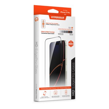 HyperGear | Edge-to-Edge Glass iPhone 17 Pro / 16 Pro Screen Protector w/Installation Applicator Tray | 16501