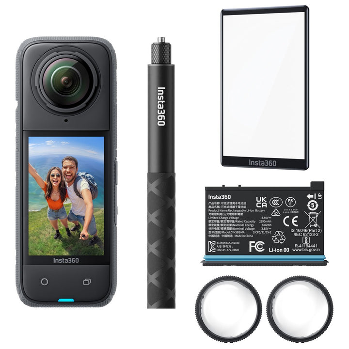 /// Insta360 | X4 360° 8K Camera Action Kit | CINSABMA_X414 PROMO ENDS NED