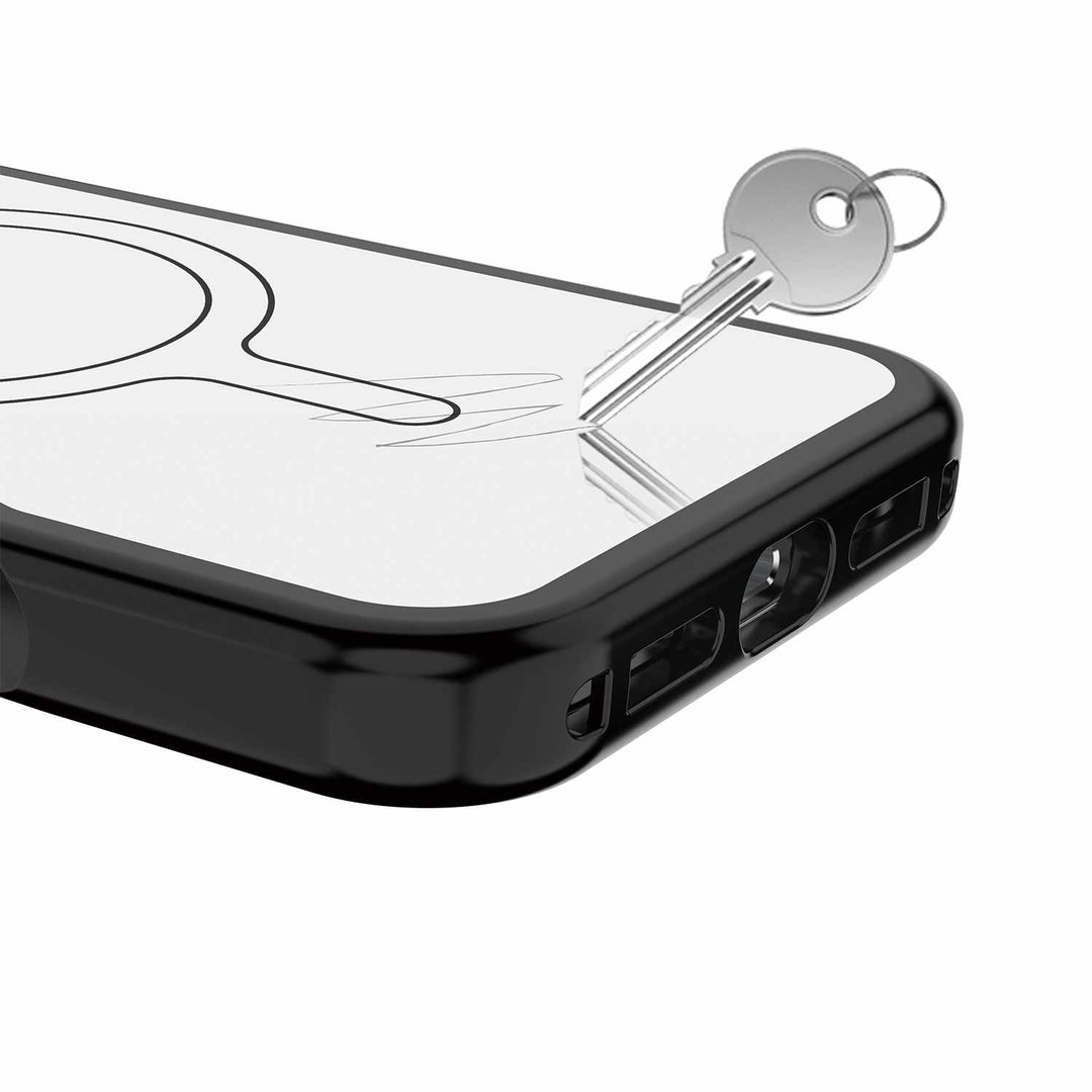 Avana | Glim MagSafe Case Ash for iPhone 17 - Clear/Black | AP7NAVRMRBLCK