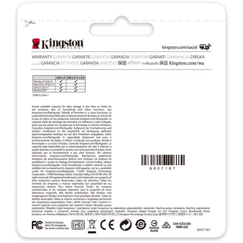 Kingston | DataTraveler Exodia 128GB USB3.2 Gen1 - Black + Yellow |  DTX/128GB