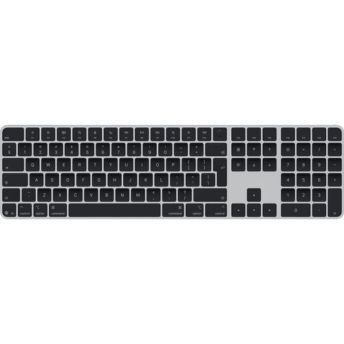 Apple | Magic Keyboard with Touch ID and Numeric Keypad for Mac models with Apple silicon (USB‑C) - US English - Black Keys | MJM74LL/A