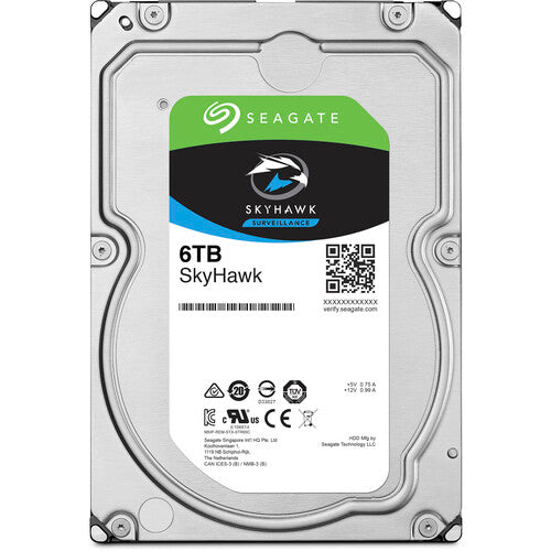 Seagate | SkyHawk Surveillance SATA III 3.5" Internal HDD X6T | ST6000VX009