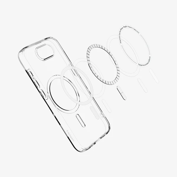 Spigen | Crystal Flex MagFit for iPhone 16e - Clear White | SGPACS09127