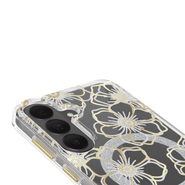 Case-Mate | Floral Gems w/Magnet Samsung Galaxy S26 FE Case - Gold | CM061856