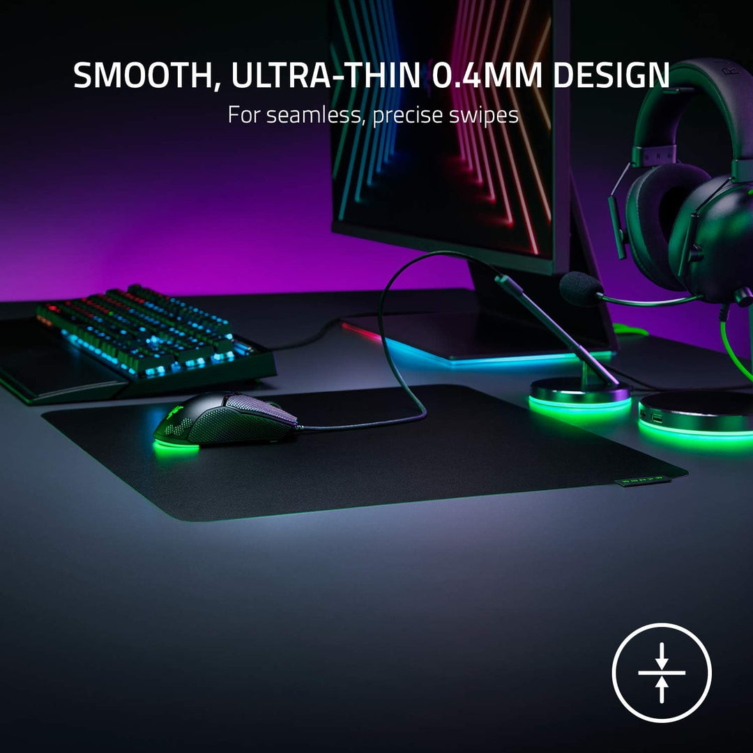 Razer | Sphex V3 Hard Gaming Mouse Mat: Ultra-Thin Form Factor Tough Polycarbonate Build Adhesive Base - Small RZ02-03820100-R3U1