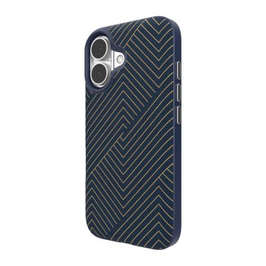 ZAGG | London Graphene Snap Case iPhone 16 - Navy Gold | 15-13395