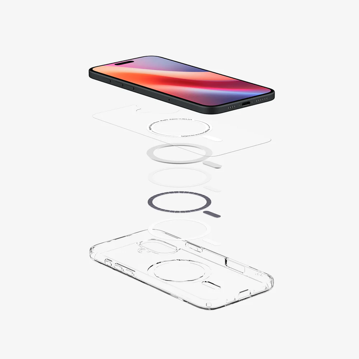 Spigen | Crystal Flex MagFit for iPhone 16 Plus - Crystal Clear | SGPACS08392