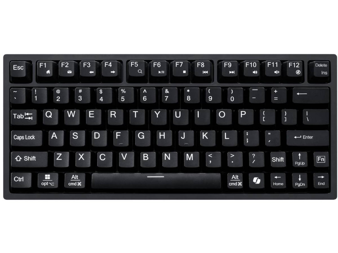 Adesso | Multi OS 2X Large Print Linear Mechanical Mini Keyboard - Black | AKB-610UB