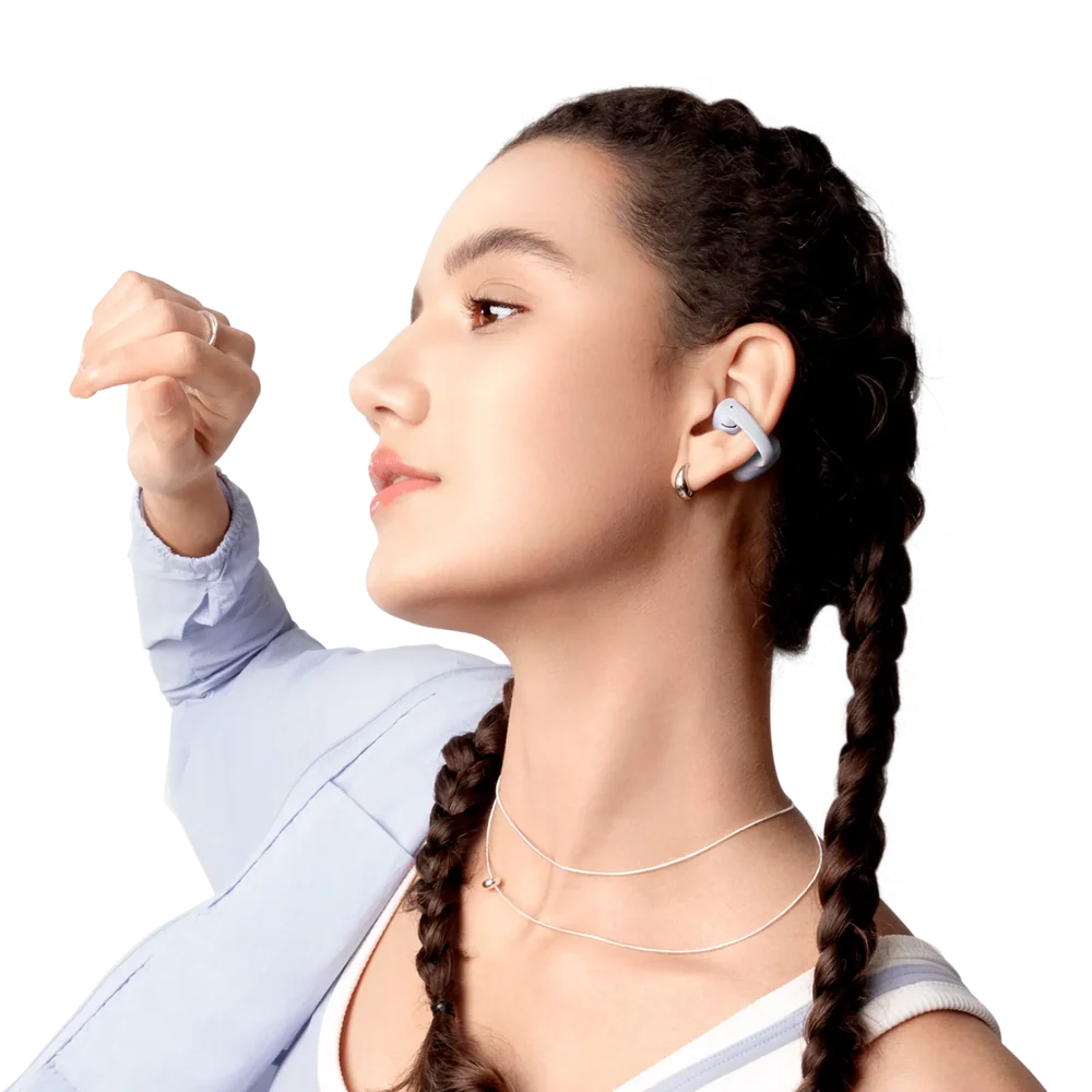 Shokz | OpenDots Air Open-Ear True Wireless Earbuds - Purple | E210-ST-PR-CA-326