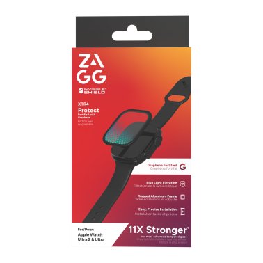 ZAGG | InvisibleShield Glass XTR4 for Apple Watch 49mm Ultra 3/2/1 - Black | 200116716