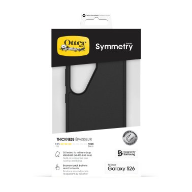 OtterBox | Symmetry w/Magnets Case Samsung Galaxy S26 - Black | 77-000016