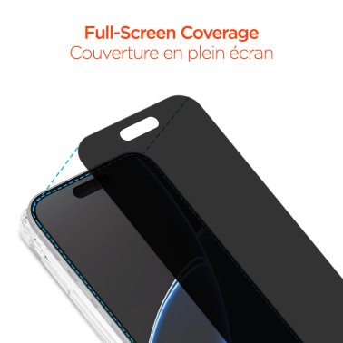 HyperGear | 4-way Privacy Glass iPhone 18 Pro Screen Protector w/Dust-Free Install Tray | 16684