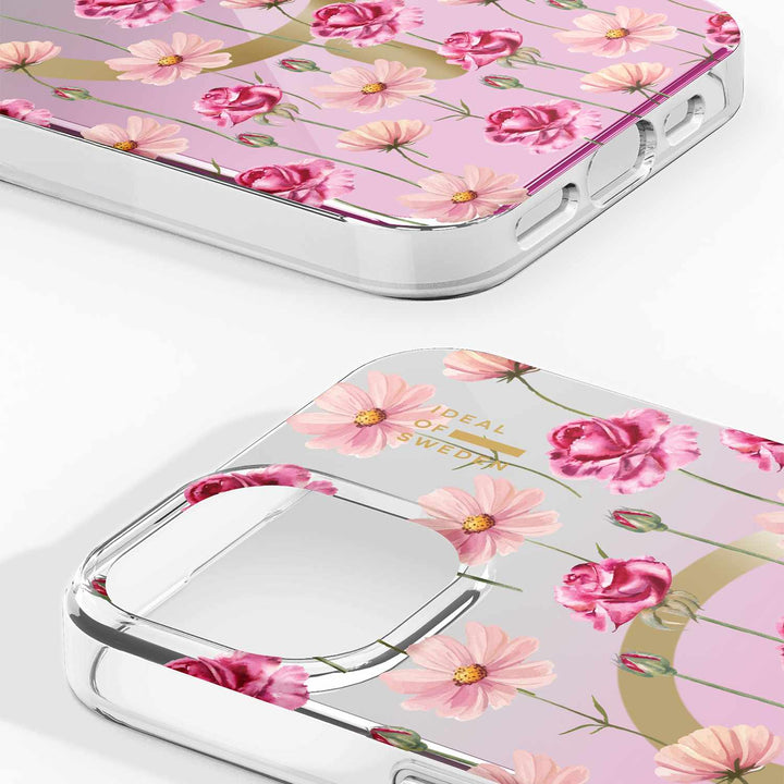 Ideal of Sweden | Mirror MagSafe Case for iPhone 17e/16e/15/14/13 - Rose Blush Floral | IDMRCMSI2361603