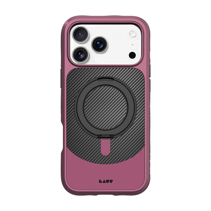 LAUT | Carbon Matter MagSafe iPhone 17 Pro Case - Wine Red | L_IP25B_CM_R