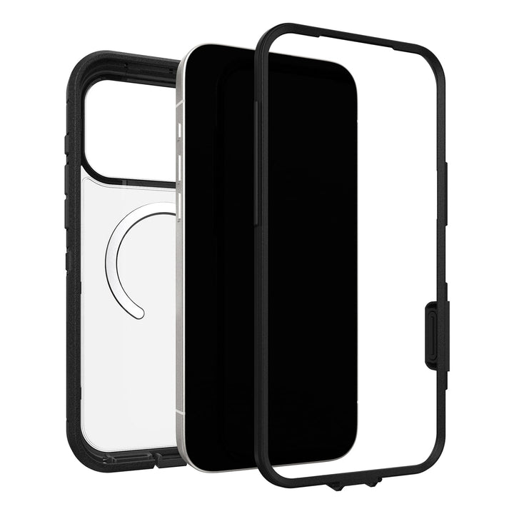 OtterBox | Defender Pro XT MagSafe Case w/Holster in Bulk Packaging iPhone 17 Pro Max - Dark Side Black | 76-000103