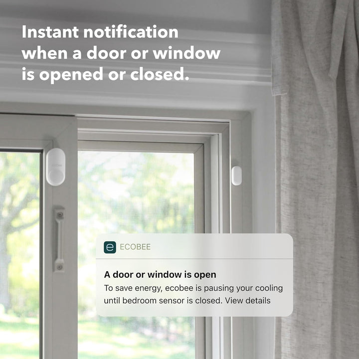 Ecobee | Smart Sensor for Doors and Windows 2 Pack - White | EB-DWSHM2PK-01