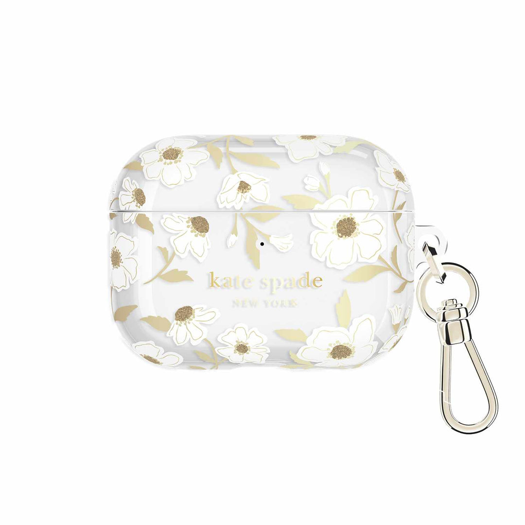Kate Spade | Protective Case with Gold Ring Clip for AirPods Pro 3 -  Sunshine Floral | KS059338