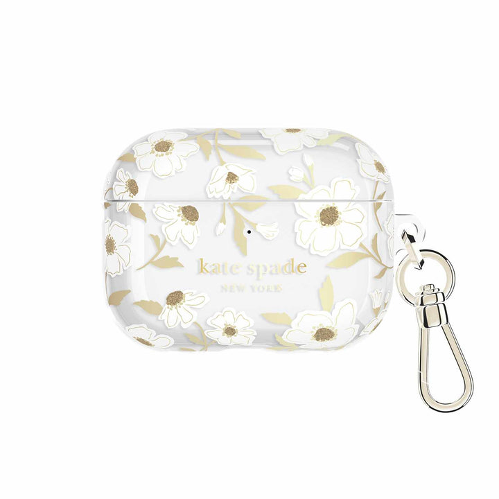Kate Spade | Protective Case with Gold Ring Clip for AirPods Pro 3 -  Sunshine Floral | KS059338