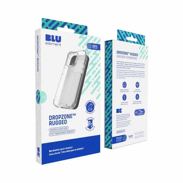Blu Element | DropZone Rugged w/MagSafe iPhone 16 Pro - Clear | 120-8583