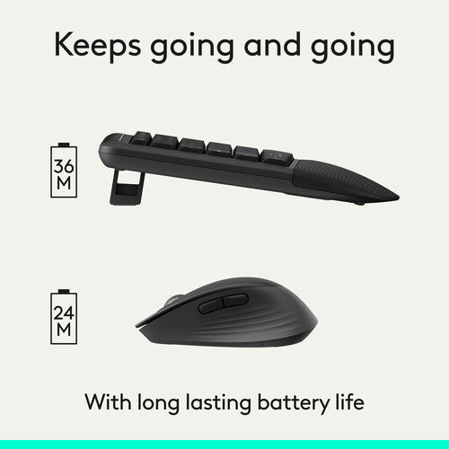 Logitech | Signature Comfort Plus MK880 Wireless Keyboard & Mouse Combo - Black | 920-013968