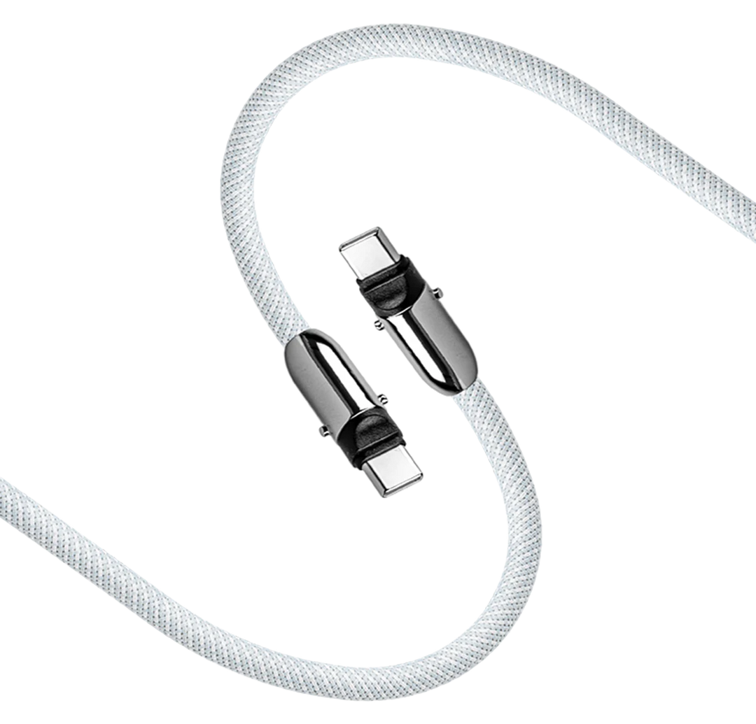 LOGiiX | Sling Connect USB Type-C to USB Type-C Lanyard Cable 1.2M/ 4ft  - White | LGX-13908