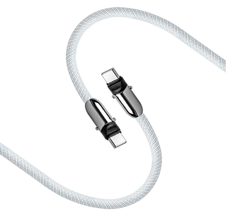 LOGiiX | Sling Connect USB Type-C to USB Type-C Lanyard Cable 1.2M/ 4ft  - White | LGX-13908
