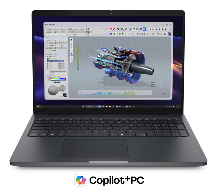 Dell | Pro Precision 5 16" QHD+ Ultra 7 366H vPro 32GB DDR5 LPCAMM2 Pro 1000 8GB W11 Pro 3YR Onsite