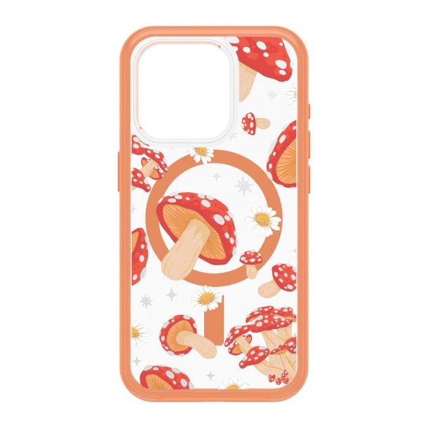 Otterbox | Symmetry w/ MagSafe Clear Series Case iPhone 15 Pro - Orange (Fungi) | 15-11555