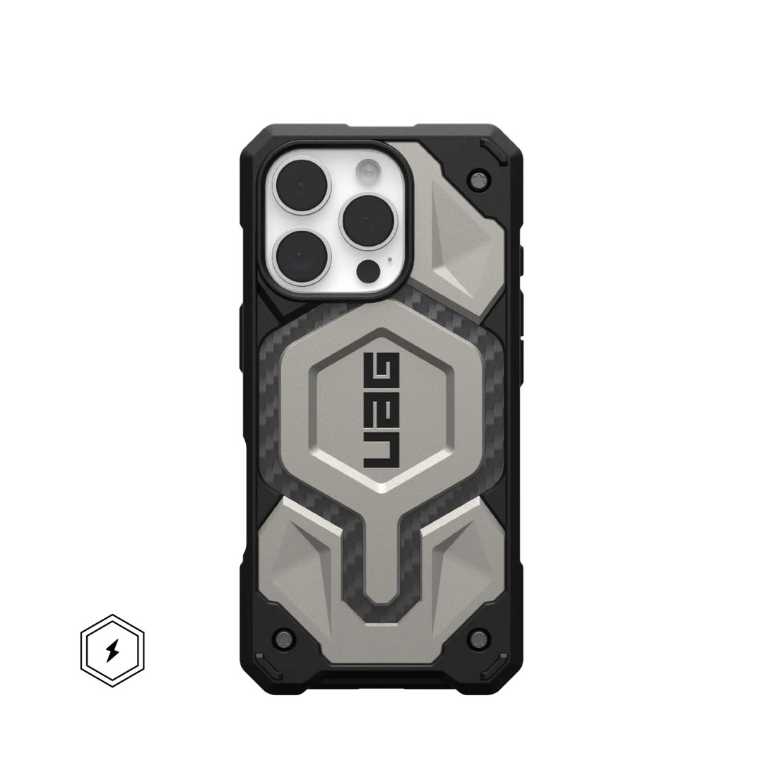 UAG | Monarch Pro MagSafe Case iPhone 16 Pro - Titanium | 15-13196