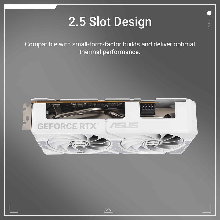 ASUS | Video Card GEFORCE DUAL-RTX5060-O8G - White | DUAL-RTX5060-O8G-WHITE