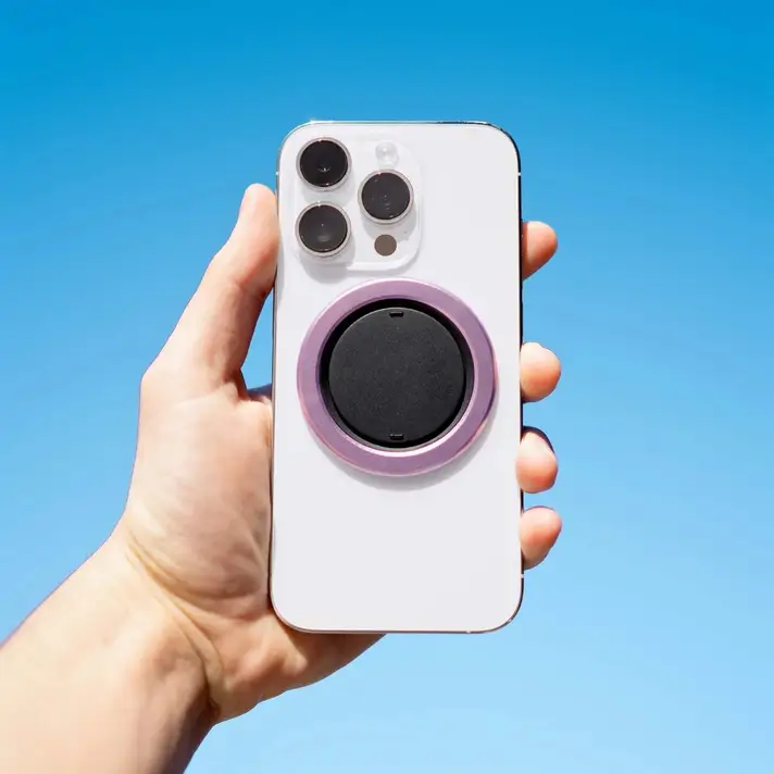 ohsnap! | Snap 4 Luxe MagSafe Universal Cell Phone Expanding Grip & Stand - Lavender | PH-S4L-LAV-CA1