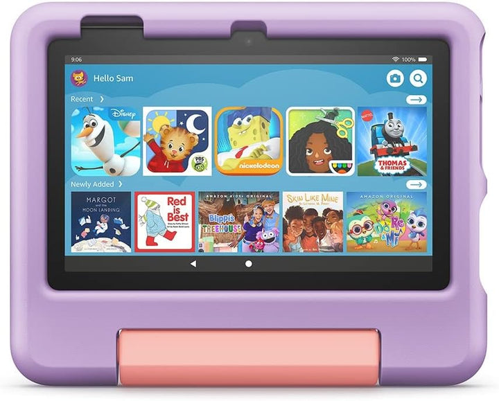Amazon | Fire 7 Kids Edition 7" Amazon - 2022 | Ad-free content with parental controls included 10-hr battery 16 GB - Purple | B099HJF43S