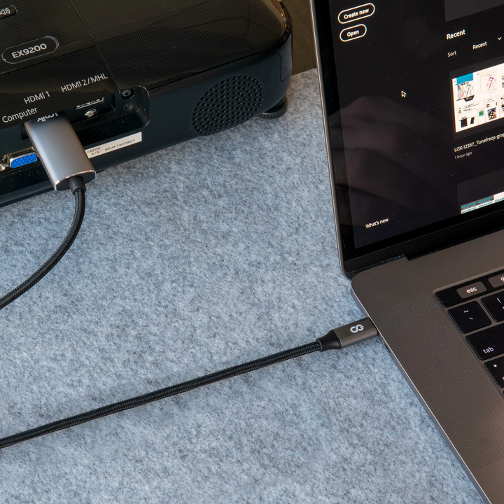 LOGiiX | Braid Cable USB-C to HDMI 3M/ 10ft (2025) - Black | LGX-13937