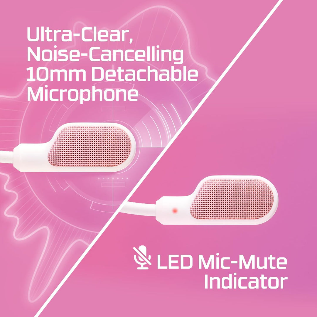 HyperX | Cloud III Gaming Headset Wired Over-Ear PC, PS5, Xbox Series X|S, Angled 53mm Drivers, DTS - Pink | 9W1Q4AA