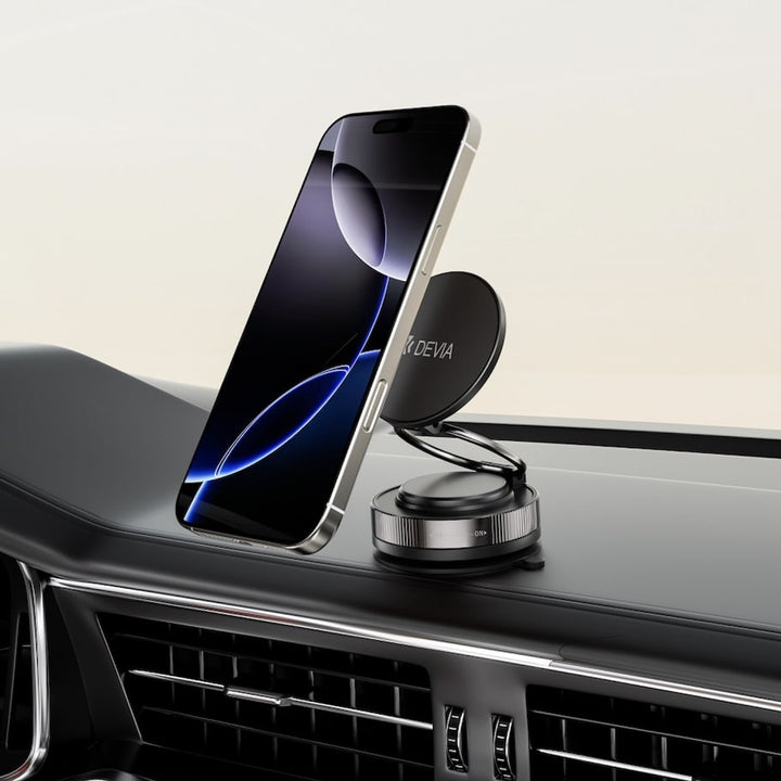 Devia | Ultra2 Magnetic Multi-Angle Adjustable Metal Phone Holder - Black | 6942297129399