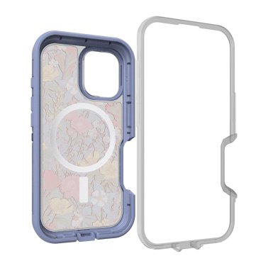 OtterBox | Defender XT Pro w/ MagSafe Series Case iPhone 16 - Clear Purple Wildflowers | 77-96078