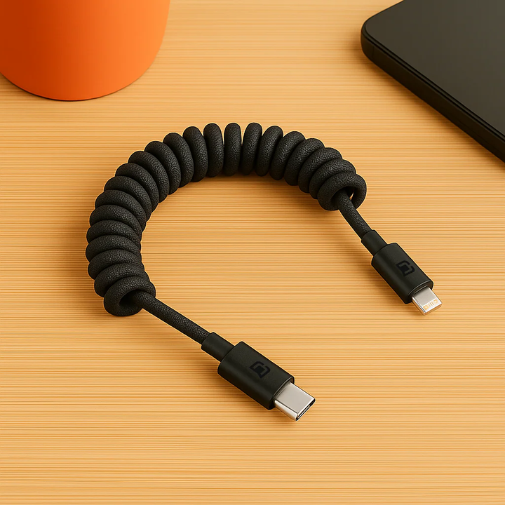 Caseco | Road Ready Coil Cord (USB-C to Lightning) | C0520-40
