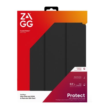 ZAGG | Graphene Crystal Palace Folio iPad Mini 7 (2024/) iPad Mini 6 (2021) - Clear | 15-13637