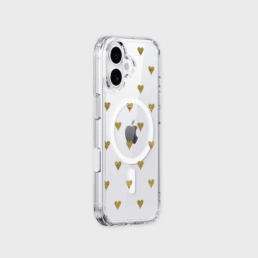 Caseco | Gold Hearts iPhone 17 - Hearts | ED24E5-GH