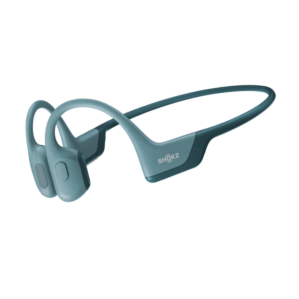 Shokz | OpenRun Pro Blue Bluetooth Headset Noise Cancelling Mic Premium Bone Conduction - | 52845
