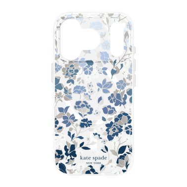 Kate Spade | Protective MagSafe iPhone 17 Pro Case - Flowerbed Blue | KS057318