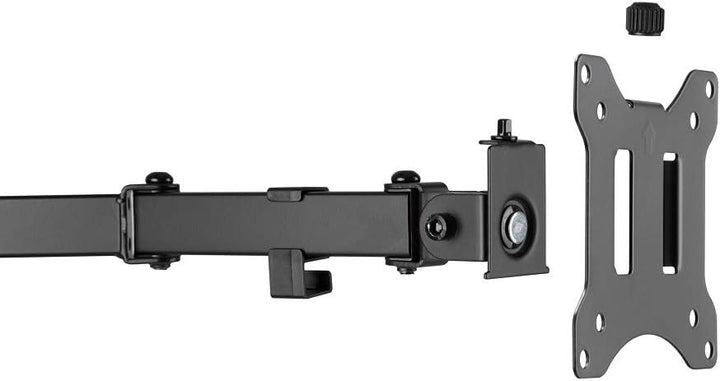 Amer | Dual Monitor Free Standing Desk Mount for 2 Screens up to 32 Heavy Duty fully Adjustable - Black | 2EZSTAND