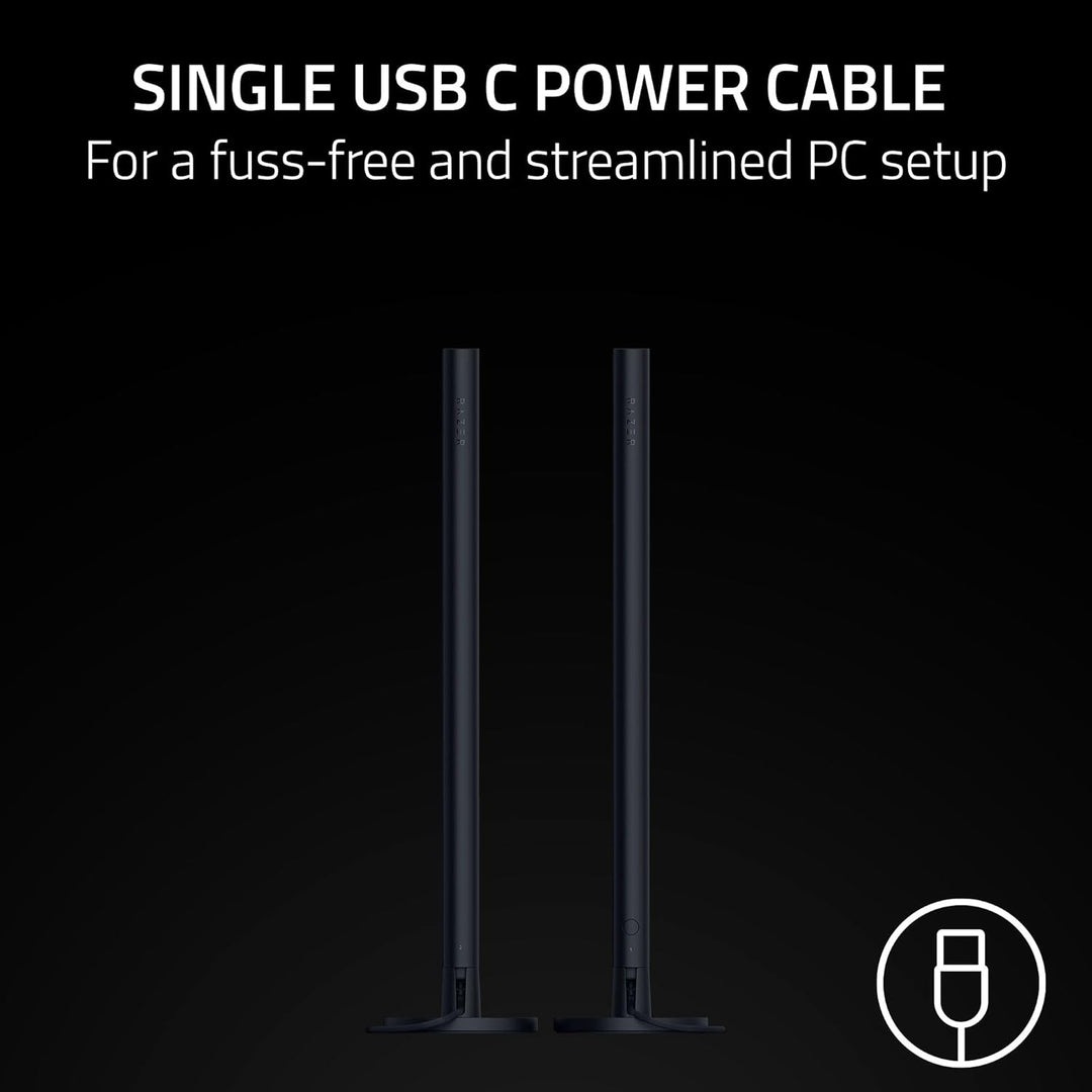 Razer | Aether Standing Light RGB LED Light Bars - Black | RZ43-05320100-R3UC