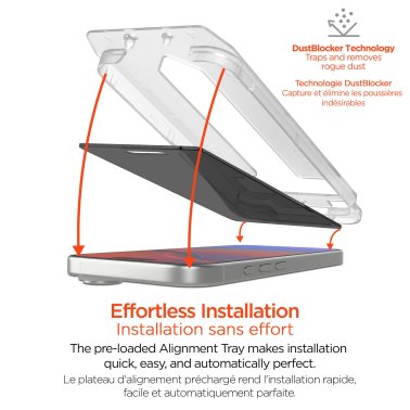 HyperGear | 4-way Privacy Glass iPhone 18 Pro Screen Protector w/Dust-Free Install Tray | 16684